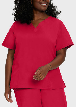 Landau Scrub Zone Women's V-Neck Scrub Top