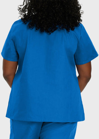 Landau ScrubZone Women's Double Pocket V-Neck Nursing Top