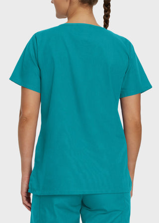 Landau ScrubZone Women's Double Pocket V-Neck Nursing Top