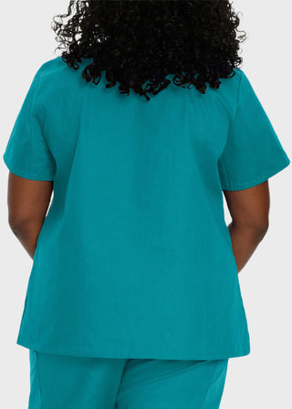 Landau ScrubZone Women's Double Pocket V-Neck Nursing Top