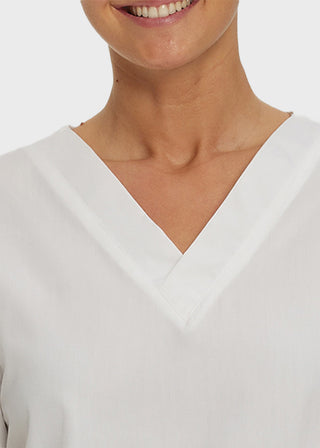 Free Embroidery Women's Double Pocket V-Neck Nursing Top