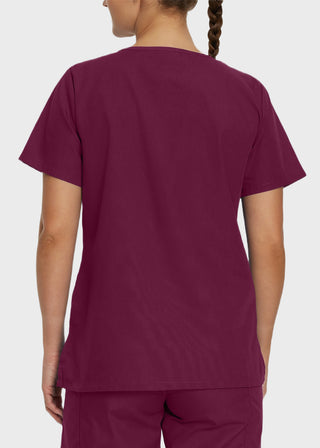 Landau ScrubZone Women's Double Pocket V-Neck Nursing Top