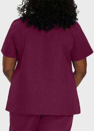 Landau ScrubZone Women's Double Pocket V-Neck Nursing Top