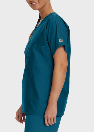Landau ScrubZone Unisex V-Neck Nurse Scrub Top