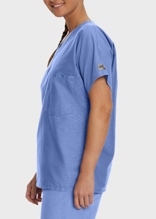 Free Embroidery Unisex V-Neck Nurse Scrub Top
