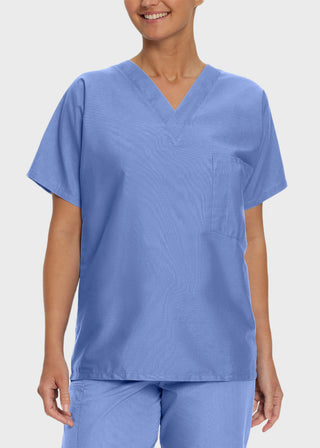Free Embroidery Unisex V-Neck Nurse Scrub Top