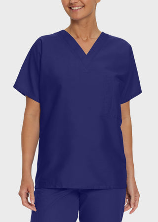 Free Embroidery Unisex V-Neck Nurse Scrub Top