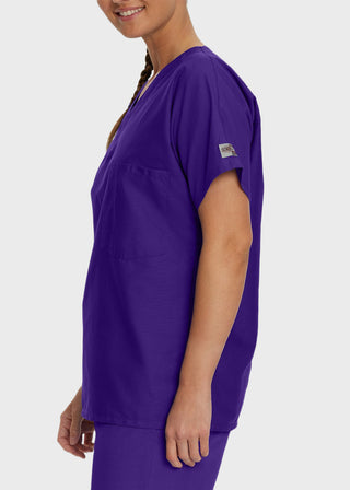 Free Embroidery Unisex V-Neck Nurse Scrub Top
