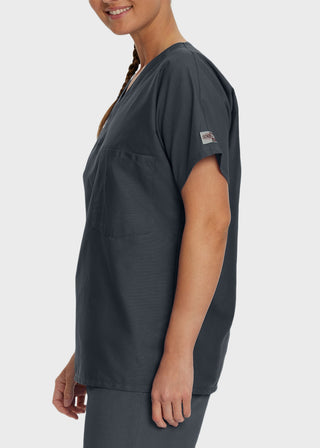 Free Embroidery Unisex V-Neck Nurse Scrub Top