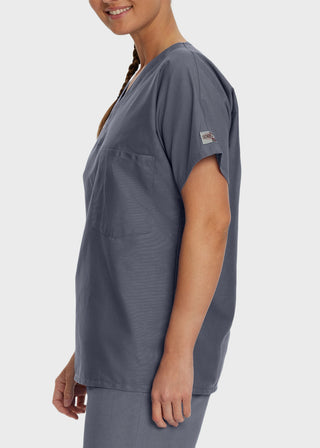 Landau ScrubZone Unisex V-Neck Nurse Scrub Top