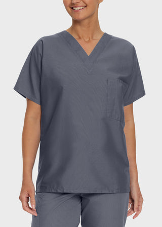 Free Embroidery Unisex V-Neck Nurse Scrub Top