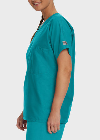 Landau ScrubZone Unisex V-Neck Nurse Scrub Top