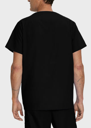 Landau Men's Five Pocket Solid Scrub Top