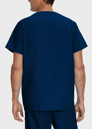 Landau Men's Five Pocket Solid Scrub Top