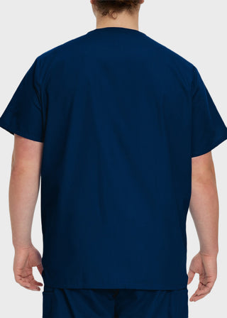 Landau Men's Five Pocket Solid Scrub Top