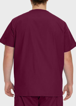 Landau Men's Five Pocket Solid Scrub Top