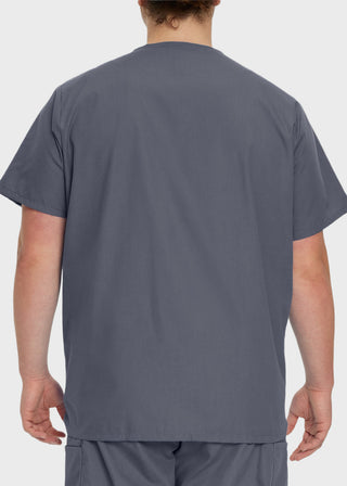 Landau Men's Five Pocket Solid Scrub Top