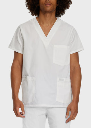 Landau Men's Five Pocket Solid Scrub Top