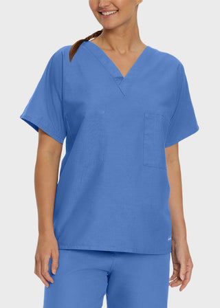 Landau Unisex Two Pocket V-Neck Reversible Tall Nurses Scrub Top