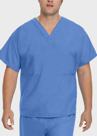 Landau Unisex Two Pocket V-Neck Reversible Tall Nurses Scrub Top