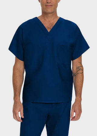 Landau Unisex Two Pocket V-Neck Reversible Tall Nurses Scrub Top