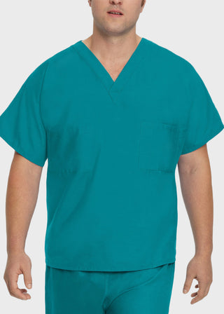 Free Embroidery Unisex V-Neck Reversible Scrub Top