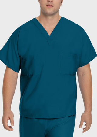 Free Embroidery Unisex V-Neck Reversible Scrub Top