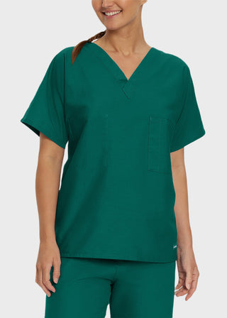 Free Embroidery Unisex V-Neck Reversible Scrub Top