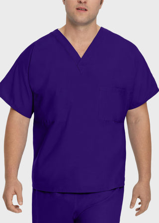 Free Embroidery Unisex V-Neck Reversible Scrub Top