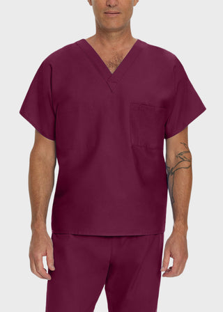 Landau Unisex Two Pocket V-Neck Reversible Tall Nurses Scrub Top