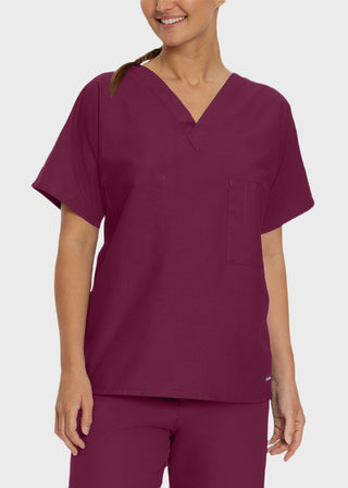 Free Embroidery Unisex V-Neck Reversible Scrub Top