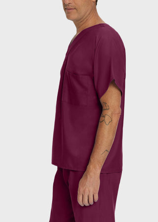 Landau Unisex Two Pocket V-Neck Reversible Tall Nurses Scrub Top