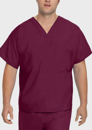 Free Embroidery Unisex V-Neck Reversible Scrub Top