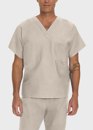 Landau Unisex Two Pocket V-Neck Reversible Tall Nurses Scrub Top