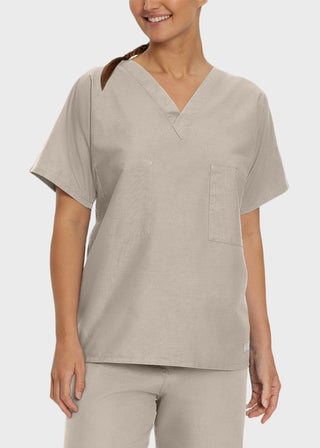 Free Embroidery Unisex V-Neck Reversible Scrub Top