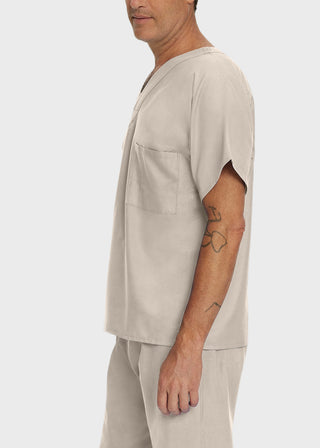Landau Unisex Two Pocket V-Neck Reversible Tall Nurses Scrub Top