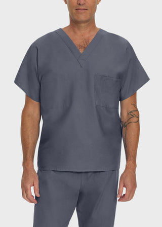 Landau Unisex Two Pocket V-Neck Reversible Tall Nurses Scrub Top