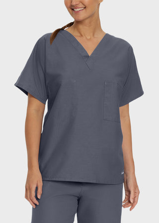Landau Unisex Two Pocket V-Neck Reversible Tall Nurses Scrub Top