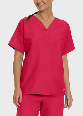 Free Embroidery Unisex V-Neck Reversible Scrub Top
