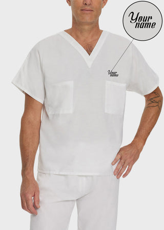 Free Embroidery Unisex V-Neck Reversible Scrub Top