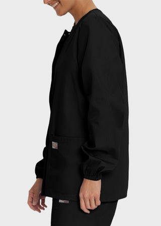 Landau Scrubzone Women Two Pockets Warm Up Nursing Scrub Jacket