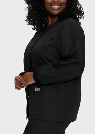 Landau Scrubzone Women Two Pockets Warm Up Nursing Scrub Jacket