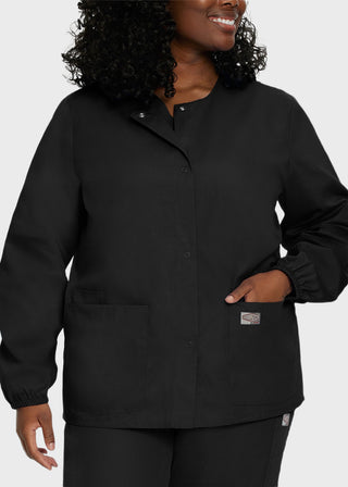 Landau Scrubzone Women Two Pockets Warm Up Nursing Scrub Jacket