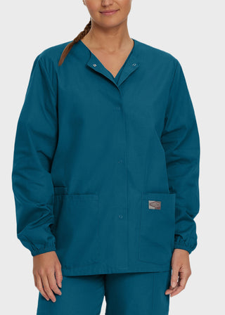 Landau Scrubzone Women Two Pockets Warm Up Nursing Scrub Jacket