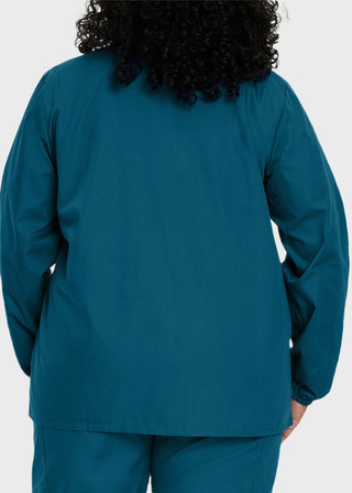 Landau Scrubzone Women Two Pockets Warm Up Nursing Scrub Jacket