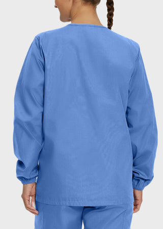 Landau Scrubzone Women Two Pockets Warm Up Nursing Scrub Jacket