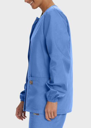 Landau Scrubzone Women Two Pockets Warm Up Nursing Scrub Jacket