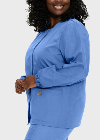 Landau Scrubzone Women Two Pockets Warm Up Nursing Scrub Jacket