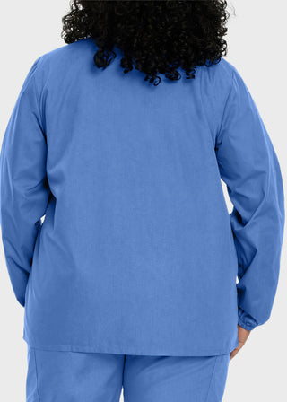 Landau Scrubzone Women Two Pockets Warm Up Nursing Scrub Jacket