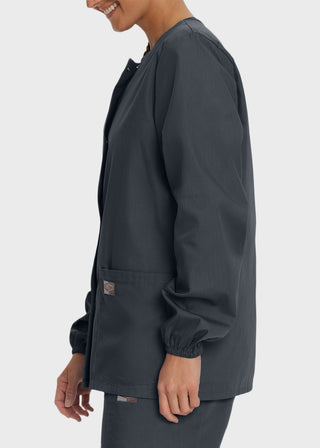 Landau Scrubzone Women Two Pockets Warm Up Nursing Scrub Jacket